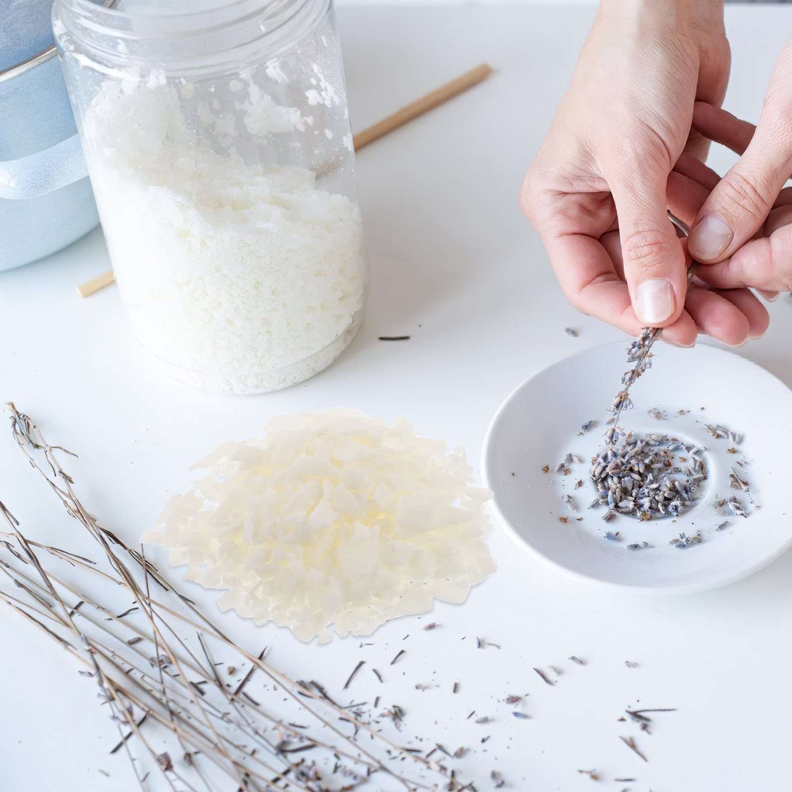 Candle Making Material - Płatki wosku sojowego naturalnego 100 g