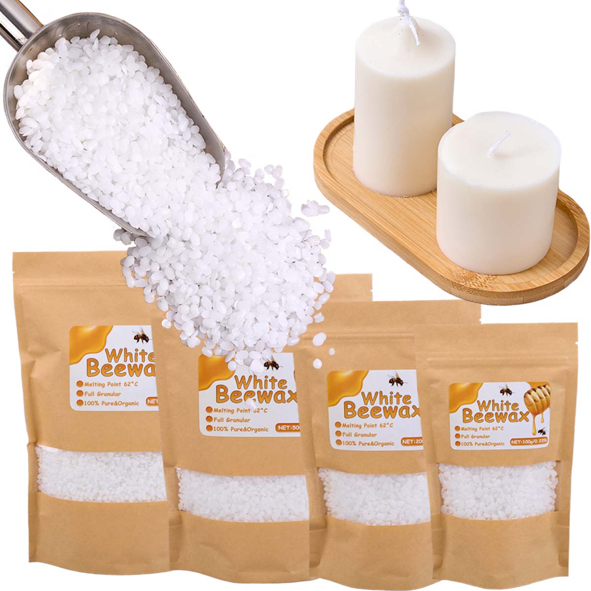 Biały Wosk Pszczelek Czysty Na – Candle Making Material recenzja i cena